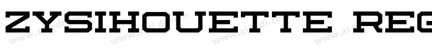 ZYSihouette Regular字体转换